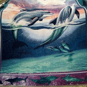 Bottlenose dolphin tapestry
